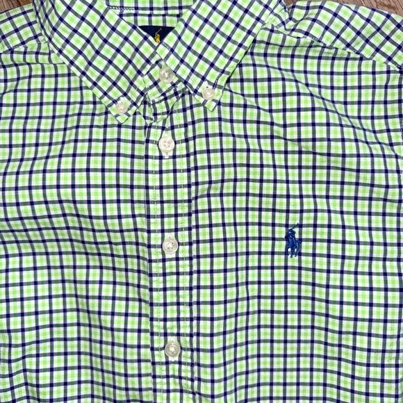 Boys Ralph Lauren • Plaid Oxford Button Down - Picture 3 of 6